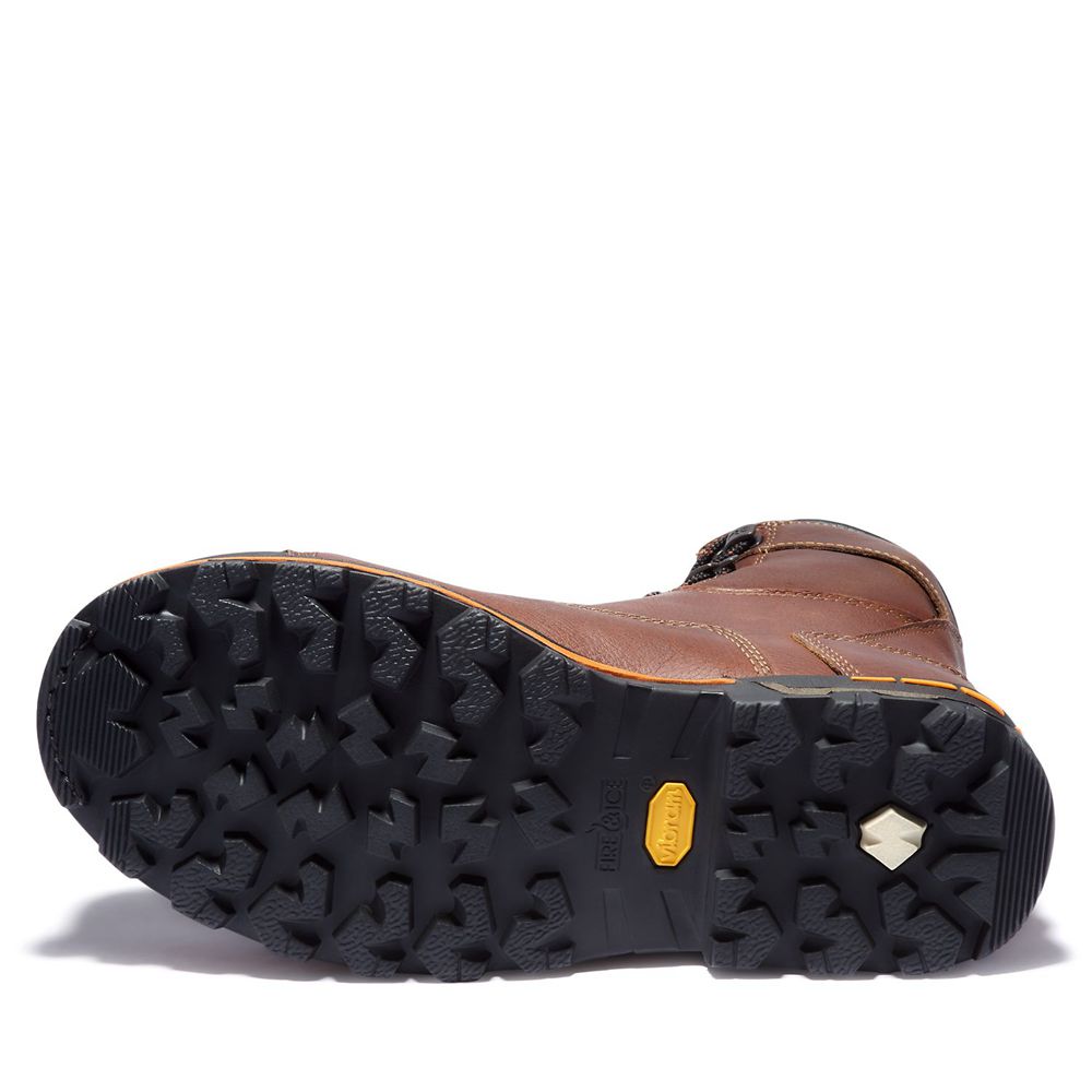 Botas de Trabajo Timberland Hombre Pro® Boondock 8\" Comp Toe Marrones/Negras - Chile MSW-238194